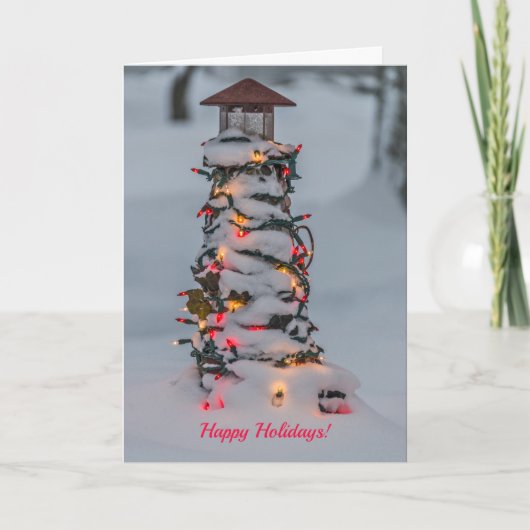 クリスマス用小飾型灯台 カード (正面)