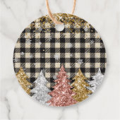 クリスマス用格子及びグリッターメリークリスマス フェイバータグ (裏面)