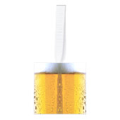 クリスマス用泡立ちビールオーナメント キューブオーナメント (正面)