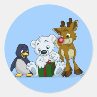 クリスマス用眼鏡 ラウンドシール