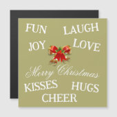 クリスマス用磁気カードの喜び (正面/裏面)