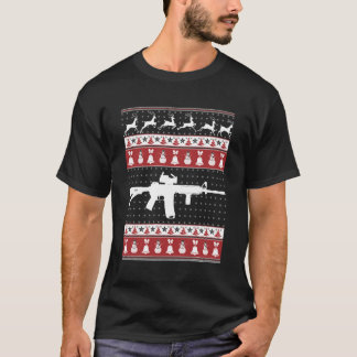 クリスマス用Ar15醜いセータークリスマス Tシャツ