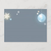 クリスマス男の赤ちゃんベビーシャワーありがとう サンキューカード (裏面)