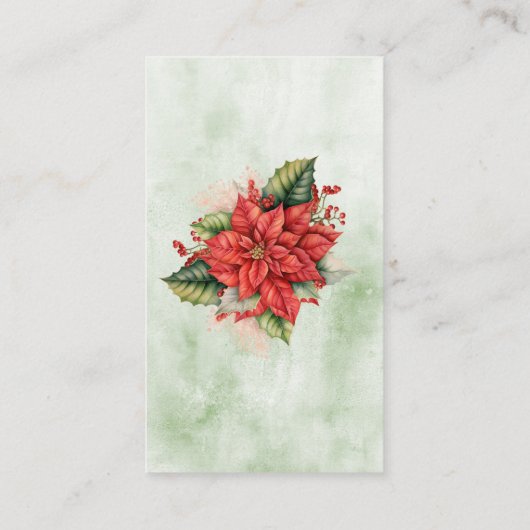 クリスマス男女兼用おむつラッフルチケット エンクロージャーカード (裏面)