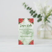 クリスマス男女兼用おむつラッフルチケット エンクロージャーカード (スタンド正面)