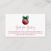 クリスマス男女兼用ブックベビー エンクロージャーカード (正面)