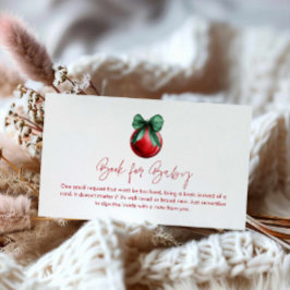 クリスマス男女兼用ブックベビー エンクロージャーカード