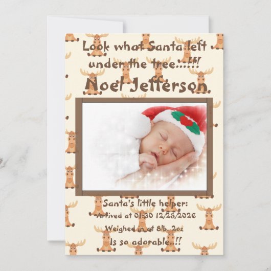 クリスマス男女兼用新着 案内状 (正面)