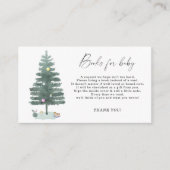 クリスマス男女兼用松ベビー本 エンクロージャーカード (正面)