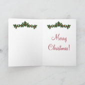 クリスマス男子テニス選手 – テニスシンボル シーズンカード (内部)