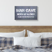 クリスマス男性へギフト、男の洞窟のバ保スバスのシンボルや象徴 キャンバスプリント (インサイチュ (寝室))