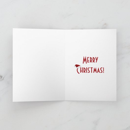 クリスマス男性ゴルファー – ゴルフシンボル シーズンカード (内部)