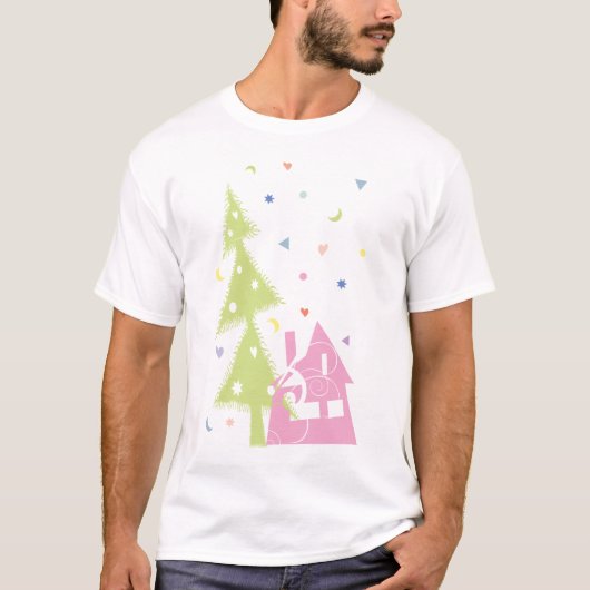 クリスマス町 Tシャツ (正面)