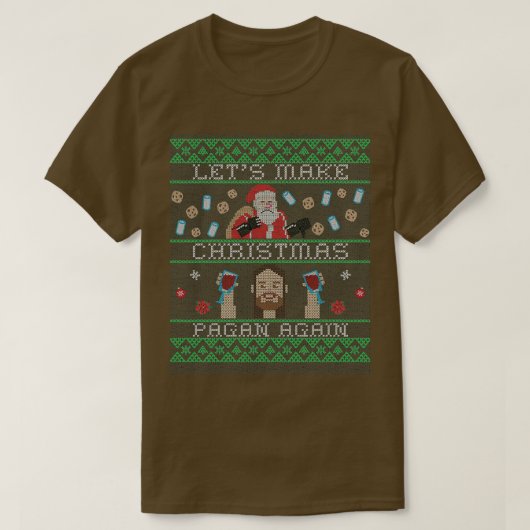 クリスマス異教の  Tシャツ (デザイン正面)
