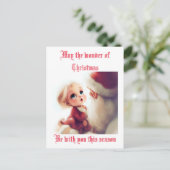 クリスマス疑問に思のクリスマスカード シーズンポストカード (スタンド正面)