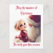 クリスマス疑問に思のクリスマスカード シーズンポストカード (正面)