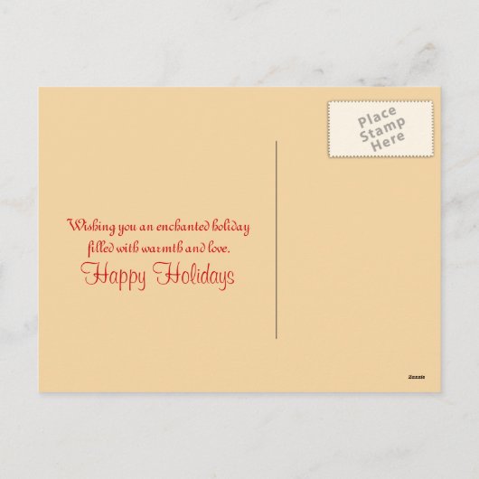 クリスマス疑問に思のクリスマスグリーティング シーズンポストカード (裏面)