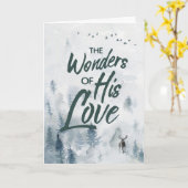 クリスマス疑問に思の愛の恵み カード (黄色い花)