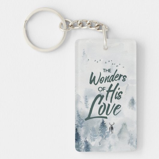 クリスマス疑問に思の愛の恵み キーホルダー (正面)