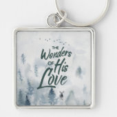 クリスマス疑問に思の愛の恵み キーホルダー (正面)