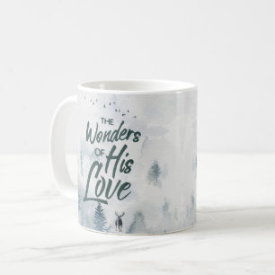 クリスマス疑問に思の愛の恵み コーヒーマグカップ