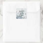 クリスマス疑問に思の愛の恵み スクエアシール (バッグ)