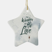 クリスマス疑問に思の愛の恵み セラミックオーナメント (右)