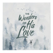 クリスマス疑問に思の愛の恵み フォトキューブ (正面)