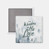 クリスマス疑問に思の愛の恵み マグネット (正面/裏面)