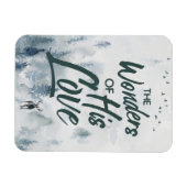 クリスマス疑問に思の愛の恵み マグネット (横)