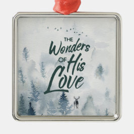 クリスマス疑問に思の愛の恵み メタルオーナメント