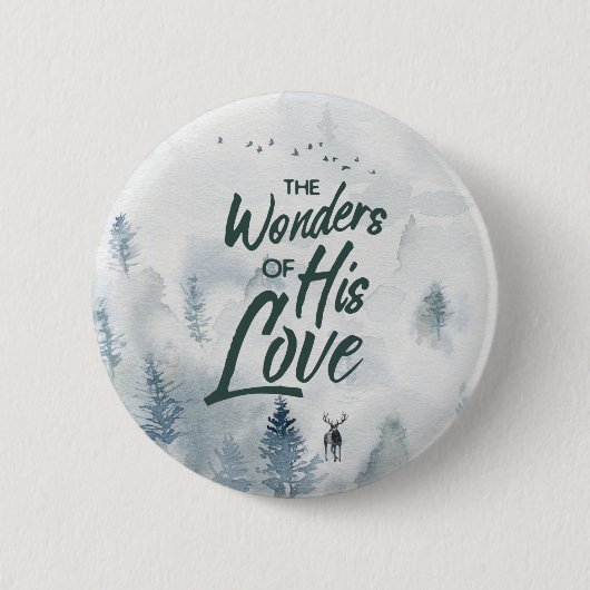 クリスマス疑問に思の愛の恵み 缶バッジ (正面)