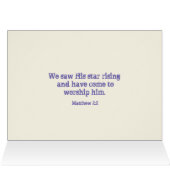 クリスマス疑問に思クリスチャンアートバイブル引用文の星 (内部横(上))