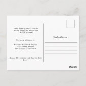 クリスマス発表のための新しい家 ポストカード (裏面)