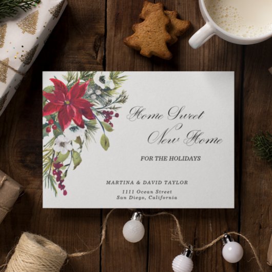 クリスマス発表のための新しい家 ポストカード