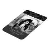 クリスマス白黒カスタムホリデーフォトカード マグネット (左側)