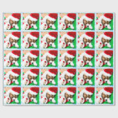 クリスマス眠る騎士の王シャルルパピー ラッピングペーパー (フラット)