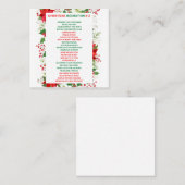 クリスマス瞑想a-z スクエア名刺 (正面/裏面)