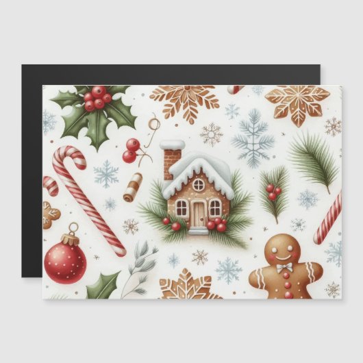 クリスマス磁気カード (正面/裏面)