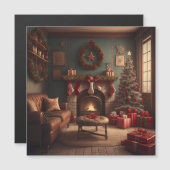 クリスマス磁気招待状 マグネット招待状 (正面/裏面)