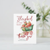 クリスマス社員チームありがとう シーズンポストカード (スタンド正面)