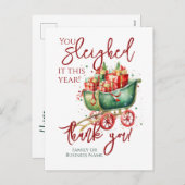 クリスマス社員チームありがとう シーズンポストカード (正面/裏面)