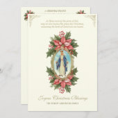 クリスマス祈りの言葉の国のために私たちの優雅さの女性 シーズンカード (正面/裏面)