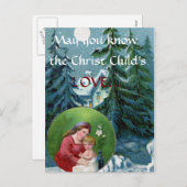 クリスマス祈りの言葉はがき シーズンポストカード (正面/裏面)