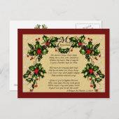 クリスマス祈りの言葉 シーズンポストカード (正面/裏面)