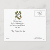 クリスマス祈りの言葉 シーズンポストカード (裏面)