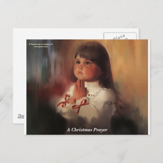 クリスマス祈りの言葉 シーズンポストカード (正面/裏面)