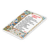 クリスマス祈りの言葉(ドナルド・トランプ)マグネット#1 マグネット (左側)