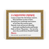 クリスマス祈りの言葉(ドナルド・トランプ)マグネット#2 マグネット (横)