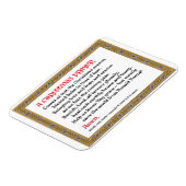 クリスマス祈りの言葉(ドナルド・トランプ)マグネット#2 マグネット (左側)